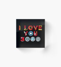 Ich liebe dich 3000 v3 Acrylblock