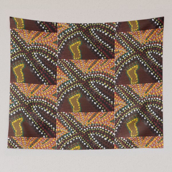 Item preview, Aboriginal dot art - wondering foot designed and sold by Melchime.