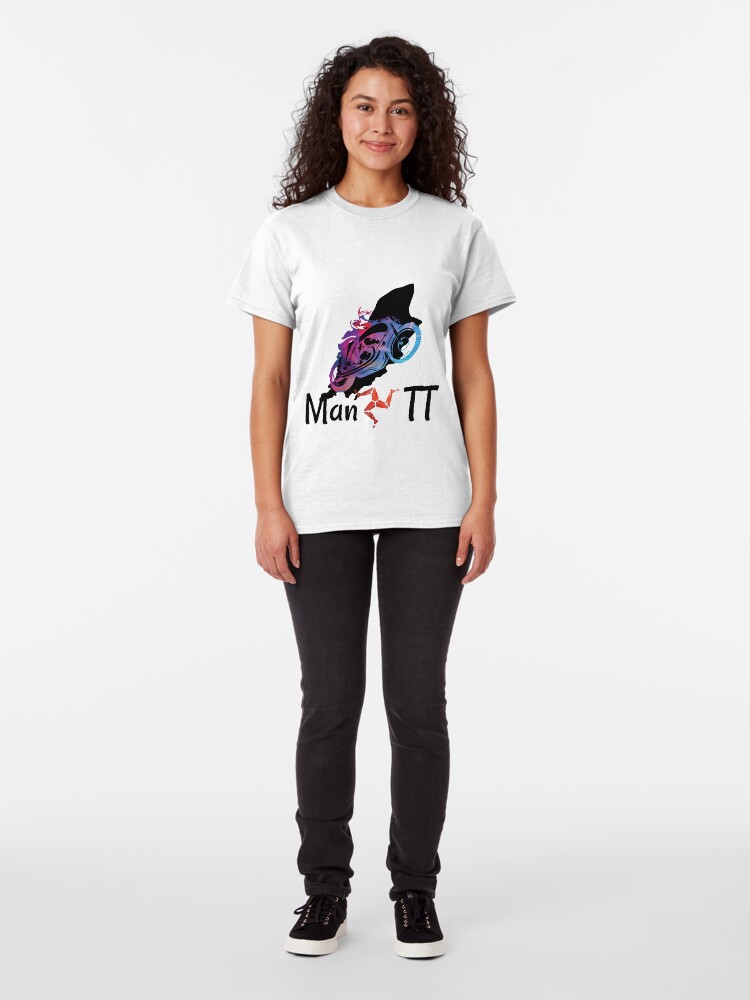 Alternate view of Isle of Man Manx TT Racer Classic T-Shirt