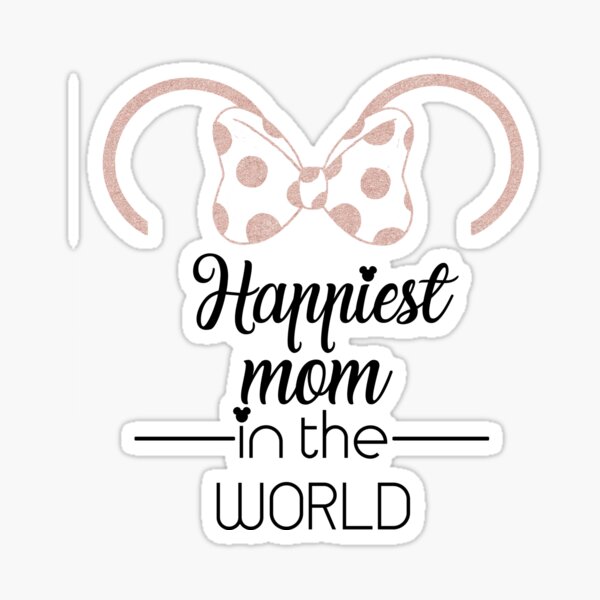 Disney Happiest Mom On Earth SVG, Minnie Mom SVG, Disney Mother's