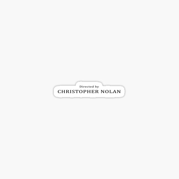 Item preview, Directed by Christopher Nolan designed and sold by The5thDesign.