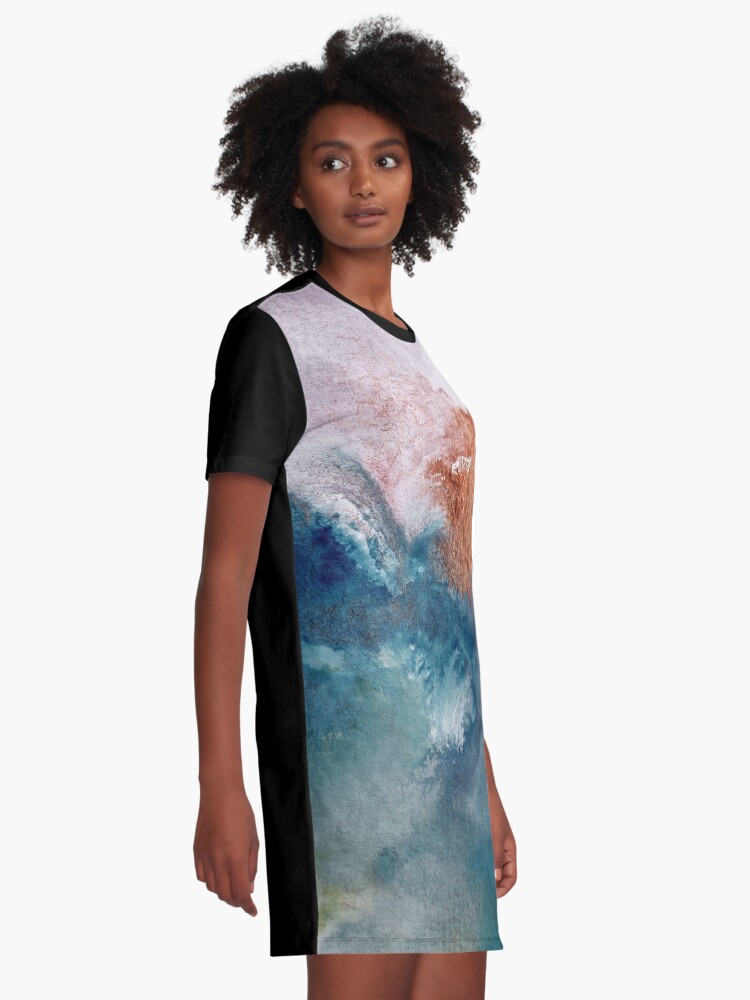 Alternate view of Abstract Birth Graphic T-Shirt Dress