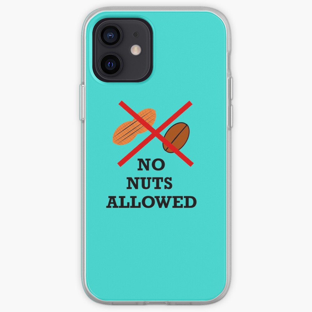 No nuts, Nut allergy,Anaphylaxis,Epipen,Allergies iPhone Case & Cover