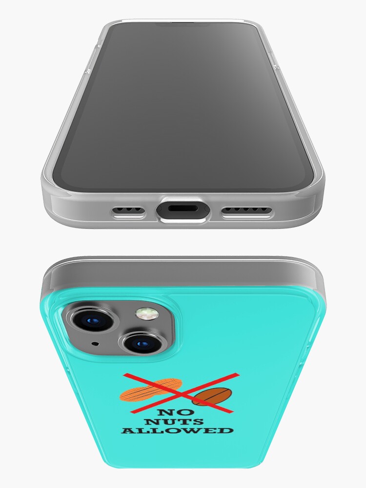 Alternate view of No nuts, Nut allergy,Anaphylaxis,Epipen,Allergies iPhone Case