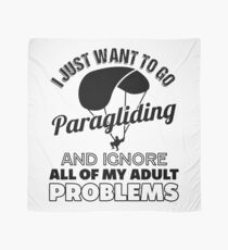 Just Go Paragliding Aerial Sports Gift Scarf