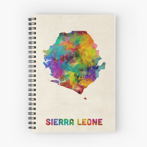 Item preview, Sierra Leone Watercolor Map designed and sold by ArtPrints.