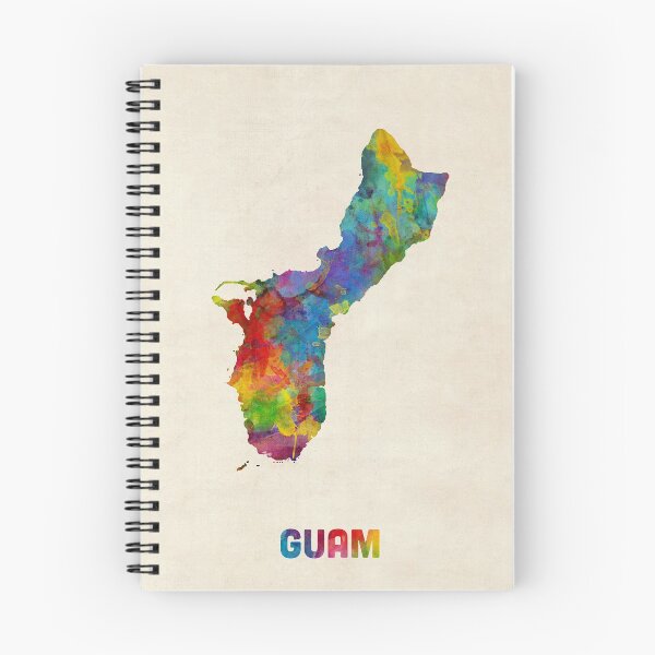 Item preview, Guam Watercolor Map designed and sold by ArtPrints.