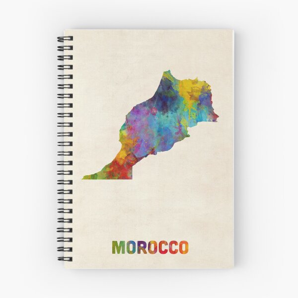 Item preview, Morocco Watercolor Map designed and sold by ArtPrints.