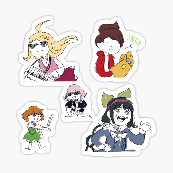 Badly drawn ronpas (5) Sticker