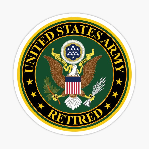 "Army - US Army Retired" Sticker For Sale By Twix123844 | Redbubble