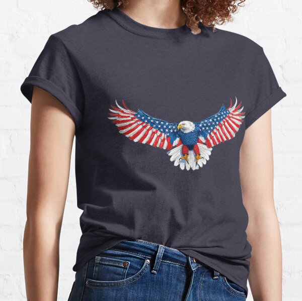 090-940 American Flag Eagle Classic T-Shirt
