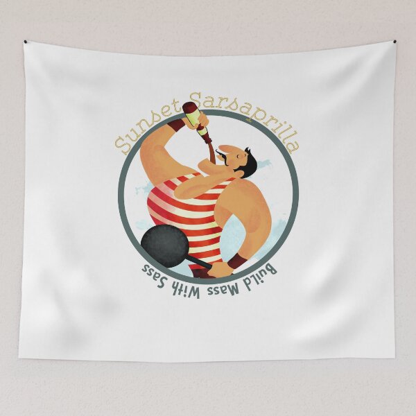Item preview, Sunset Sarsaparilla - Build Mass With Sass designed and sold by ResistantDesign.
