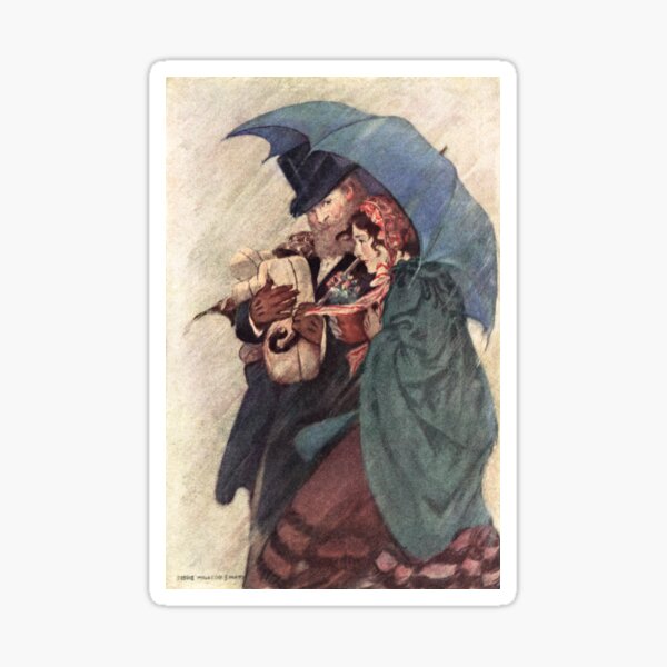 Item preview, Jessie Willcox Smith - Jo and Professor Bhaer designed and sold by vintage-art.