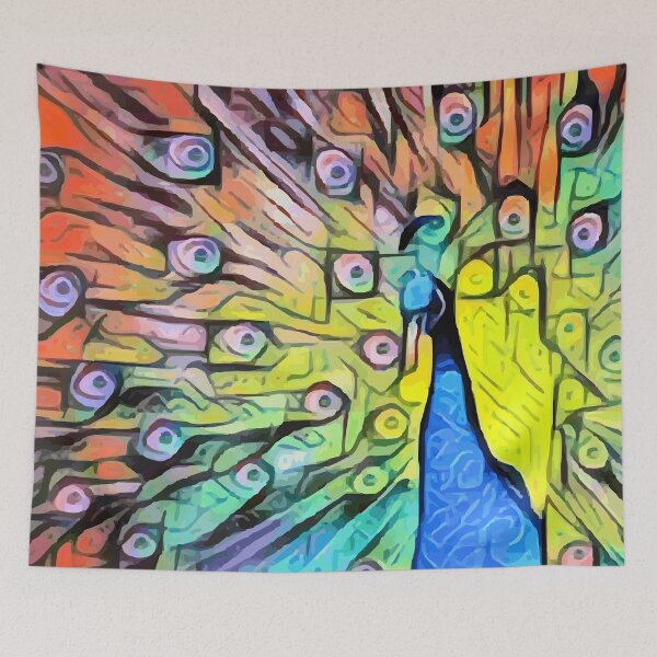 Item preview, Abstract peacock  designed and sold by AdiDsgn.