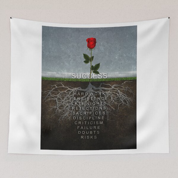Item preview, Success Rose Flower Motivation designed and sold by SuccessHunters.