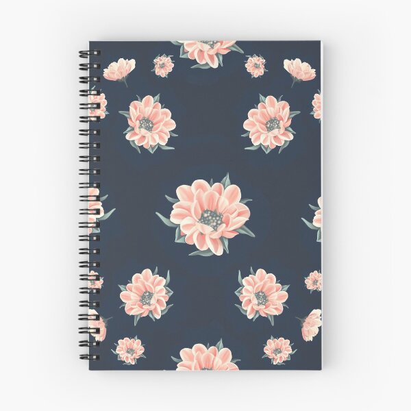Artikelvorschau, Aquarell Blumenrosa, Marineblaumuster entworfen und verkauft von Ccaskeymorgan.