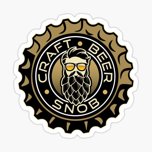 Artikel-Vorschau von Bierflaschenverschluss Craft Beer Snob, designt und verkauft von headsupgraphix.