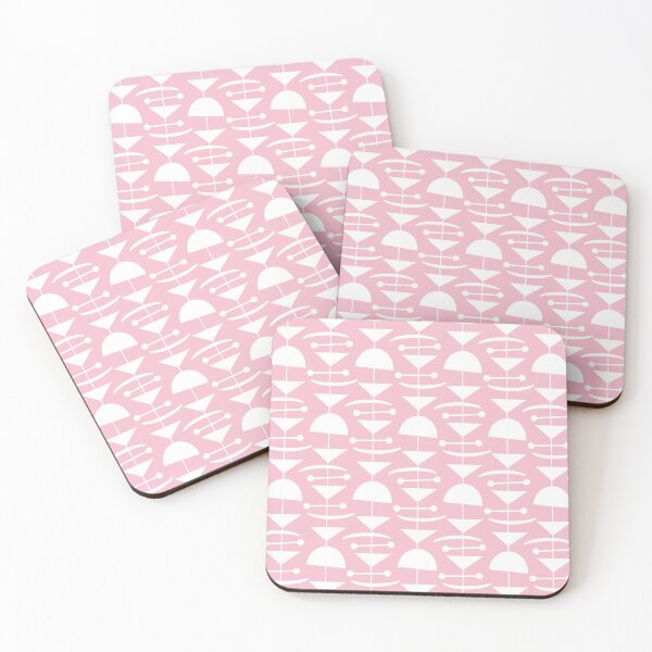 Item preview, Retro Mid Century Modern Abstract Mobile Pattern 867 Pink designed and sold by tonymagnerart.