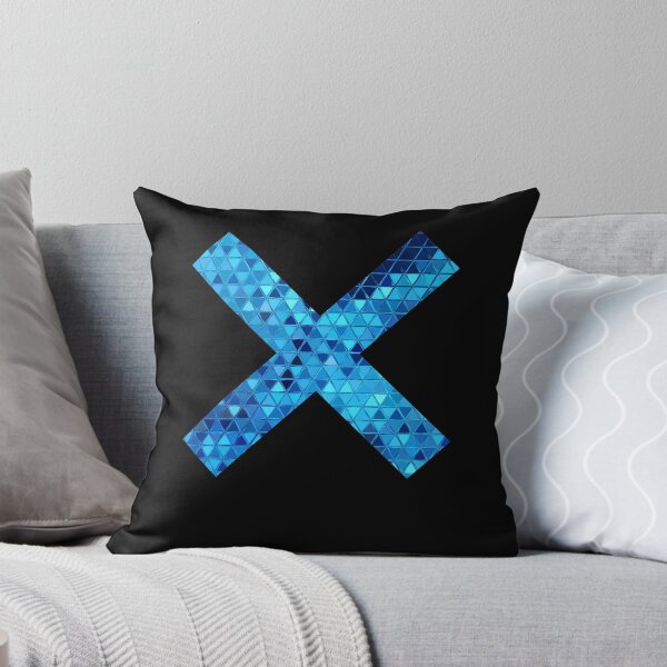Item preview, Cross of blue polygons designed and sold by AndreasSteinweg.