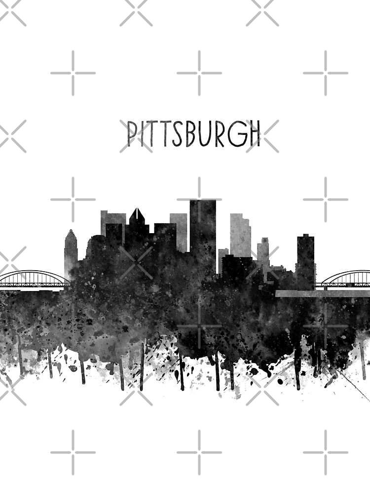 Pittsburgh, Pittsburgh Skyline by Rosaliartbook