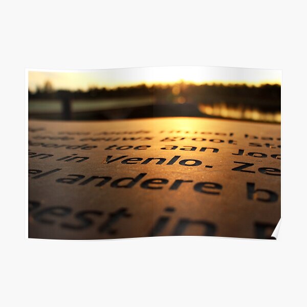 Venlo in sunset Poster