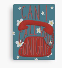 Can I Call You Tonight- Dayglow Canvas Print
