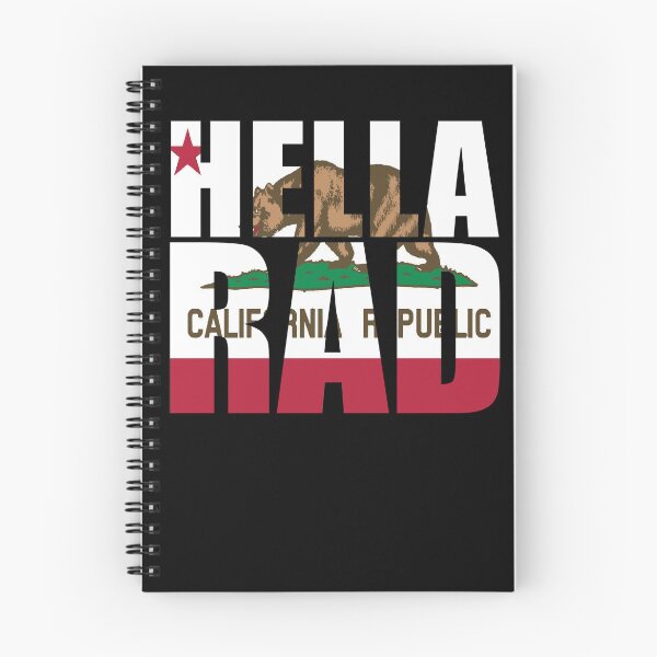 Item preview, California - Hella Rad designed and sold by robotpoop.