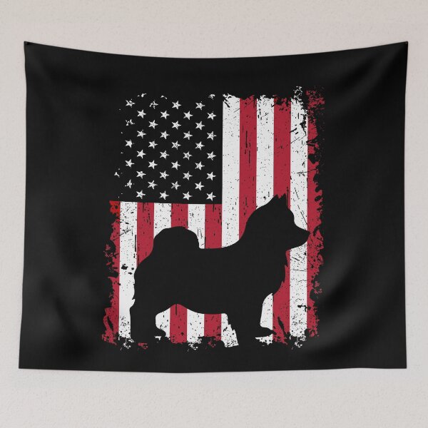 Item preview, Pomsky Dog USA Flag Patriotic 4th of July designed and sold by rafaeltto.