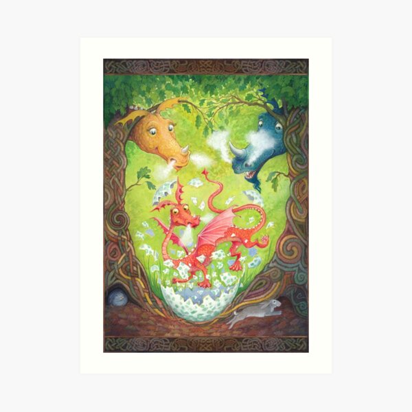 A Dragon is Born Art Print