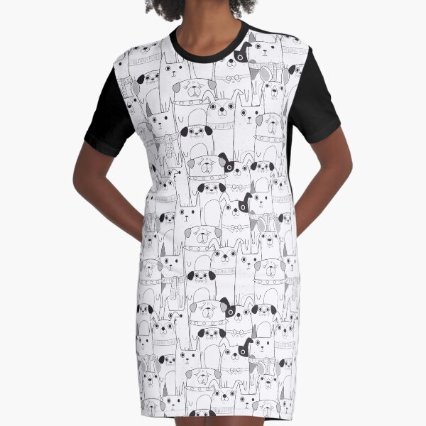 black and white store dresses