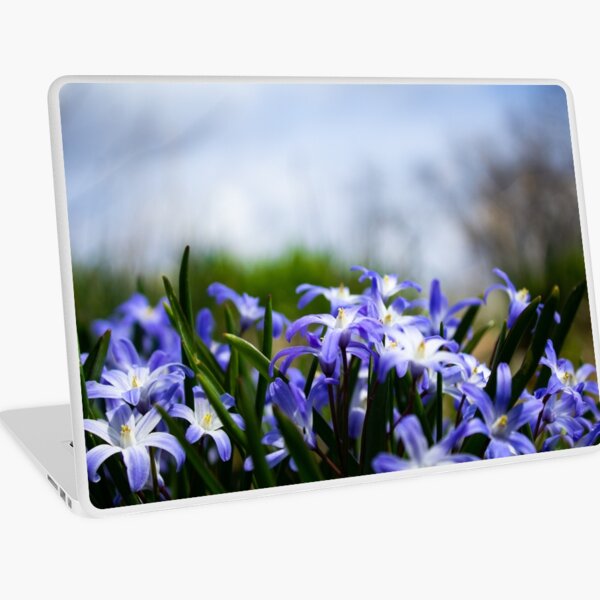 Purple Flowers Laptop Skin