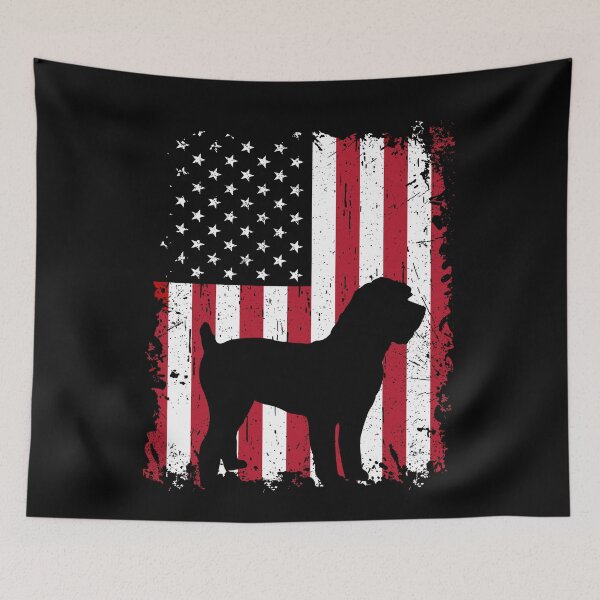 Item preview, Schnoodle Dog USA Flag Patriotic 4th of July designed and sold by rafaeltto.