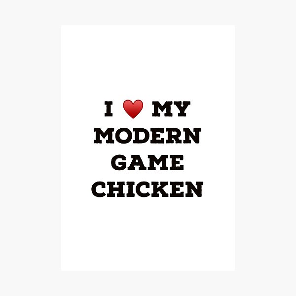 Item preview, I Love My Modern Game Chicken designed and sold by Yviemakes.