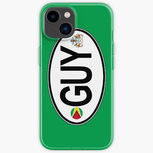 "Guyana Oval Country Code Decal" iPhone Case for Sale by roguedesign