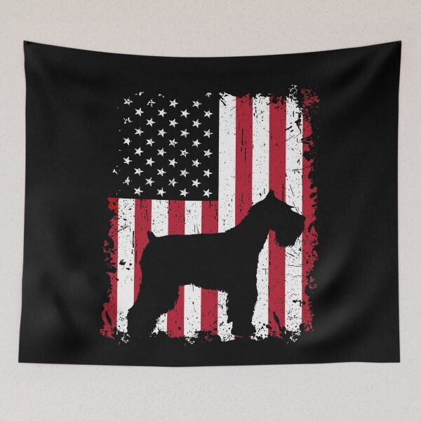 Item preview, Standard Schnauzer Dog USA Flag Patriotic 4th of July designed and sold by rafaeltto.