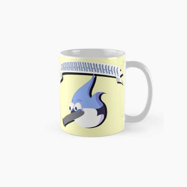 OFFICIAL THE REGULAR SHOW CERAMIC DOUBLE WALLED TRAVEL MUG MORDECAI AND RIGBY 
