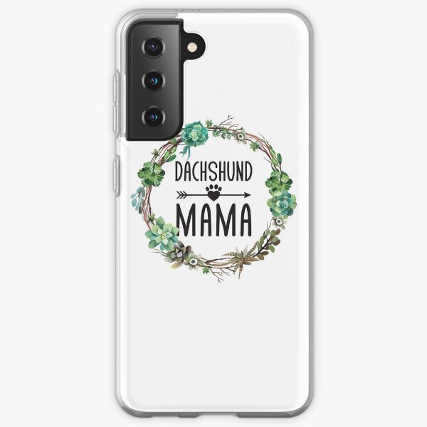 Chemise mignonne de teckel de maman Weiner cadeaux de amoureux de chien de teckel Coque souple Samsung Galaxy