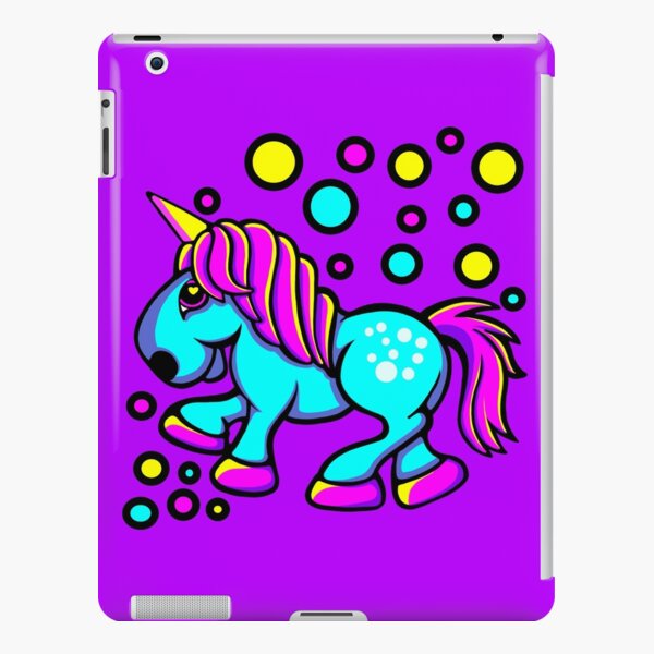 Unicorn Colour Blue and Pink iPad Snap Case