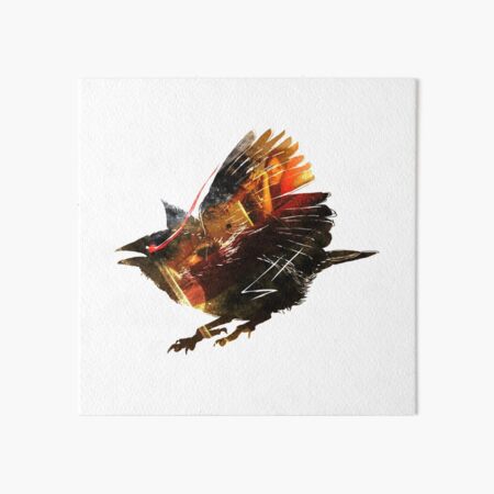 Flap, flap, flap, flap, flap, flap...BRAWK! Art Board Print