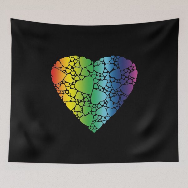 Item preview, LGBT Pride Gay Lesbian Proud Heart Gift Idea designed and sold by haselshirt.