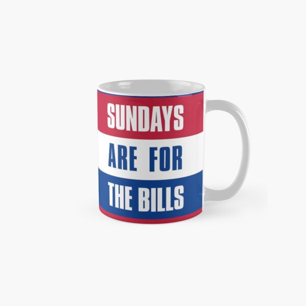 Vista previa del artículo con la obra «Los domingos son para los Bills, el equipo de fútbol de Buffalo», diseñado y vendido por elhefe.
