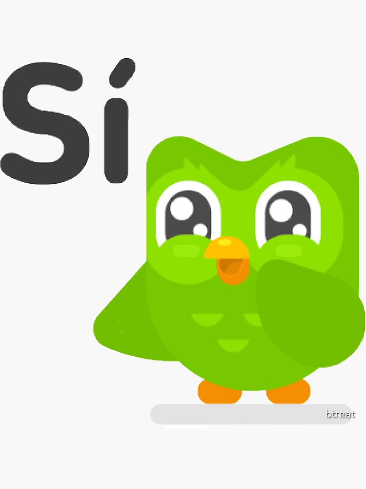 Duolingo Memes Stickers Redbubble - duolingo the bird roblox