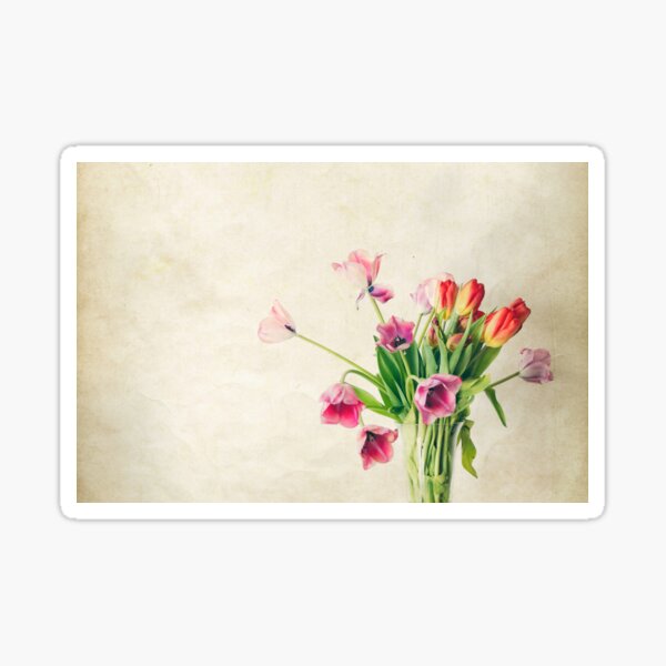 Cheerful day with Tulips Sticker