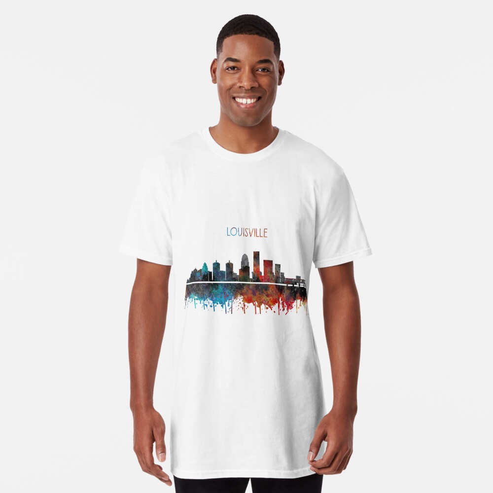 Louisville, Kentucky Toddler Long Sleeve Shirt - Skyline Unisex Toddler Louisville T Shirt