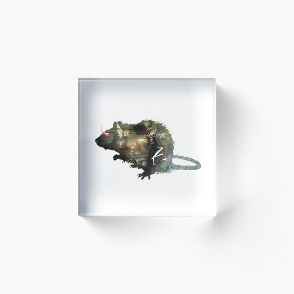 Rat. Rat! Acrylic Block