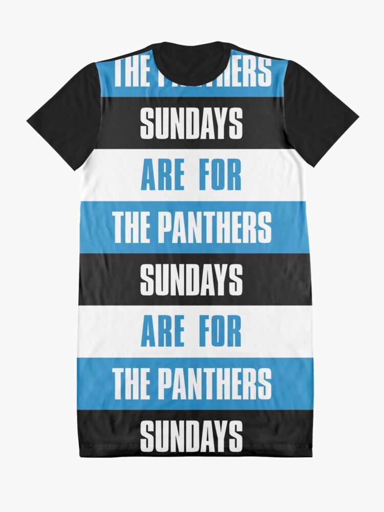 Sundays are for The Panthers, Carolina Panthers A-Line Dress for Sale by  elhefe