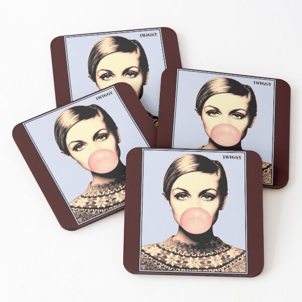 Item preview,  TWIGGY : Vintage 1965 Blowing Bubble Print designed and sold by posterbobs.