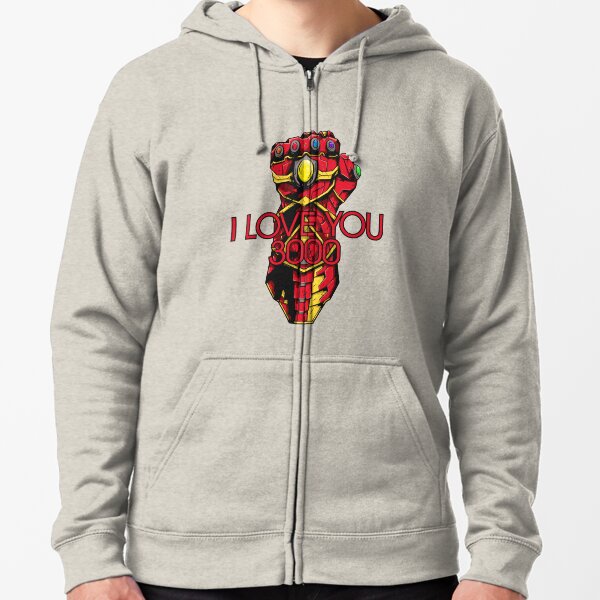 I❤U 3000! Zipped Hoodie