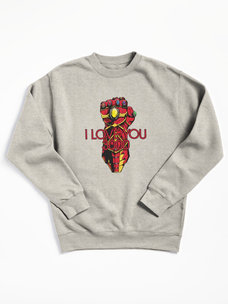 Thumbnail 2 of 7, Pullover Sweatshirt, I❤U 3000! designed and sold by ChristosEllinas.