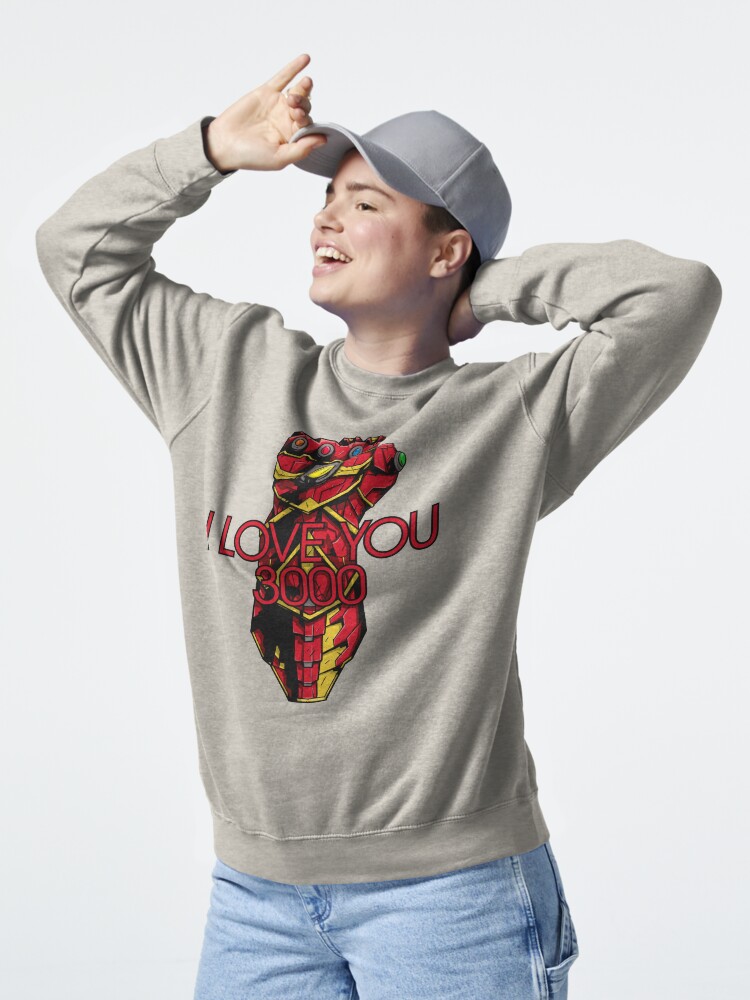 Thumbnail 5 of 7, Pullover Sweatshirt, I❤U 3000! designed and sold by ChristosEllinas.